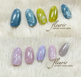 ネイル フルリール 【プライベートサロンのネイルデザイン