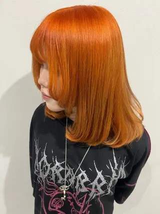 ミディアム 藤原 珠花のヘアスタイル