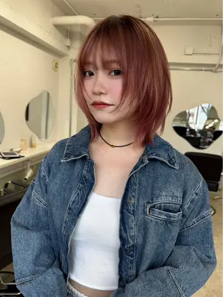 ショート カラー 暖色カラー⭐︎ fuminaのヘアスタイル