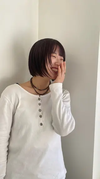 カラー MIZUKI /ボブ/顔周りカットのヘアスタイル