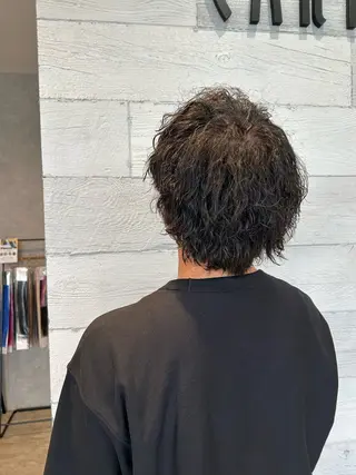 ショート パーマ メンズ 宮原 佳奈のヘアスタイル