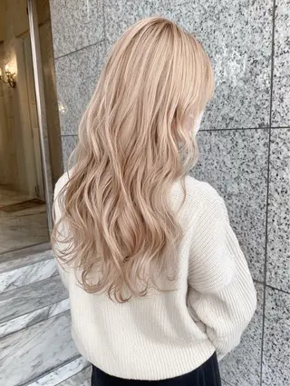 ロング 🎨ハイトーン ブリーチ✨RYUKIのヘアスタイル