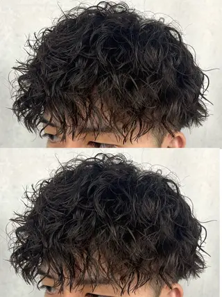 ミディアム パーマ メンズ メンズパーマ/新潟駅 NOBUTA🔥のヘアスタイル