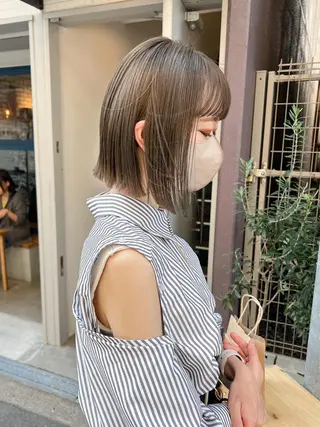 ショート カラー wカラー 指名No1かけるのヘアスタイル