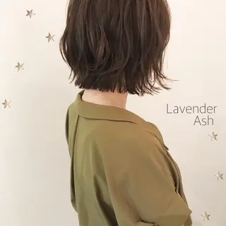 ミディアム カラー 市川 千夏のヘアスタイル
