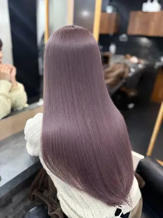 ロング カラー RIEブリーチ& エクステ特化型のヘアスタイル