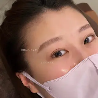 アイブロウ レイヤー/透明感艶 カラー丸山ななほのヘアスタイル