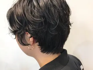 ショート カラー パーマ くるくるパーマ aikoのヘアスタイル