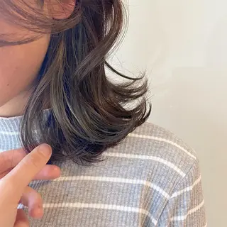 ミディアム カラー ヘアアレンジ ウルフカット モデル募集中!ミカのヘアスタイル