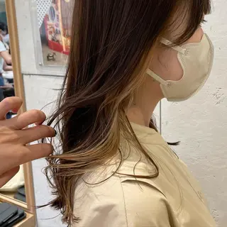 セミロング カラー ♥️ブリーチ/ボブ/ レイヤー♥️maiのヘアスタイル