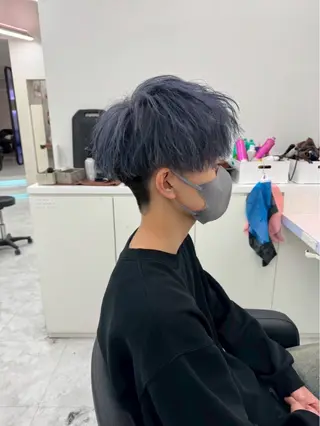 カラー 💫メンズ特化💫 MIU/海外風のヘアスタイル
