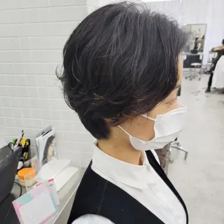 ショート 代表/淀屋/髪質改善 ダメージレスカラー✨のヘアスタイル