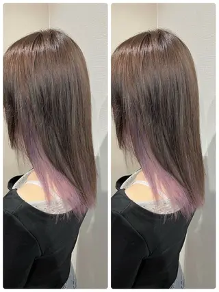 ミディアム カラー レイヤー/ボブ 特化✂️福岡のヘアスタイル