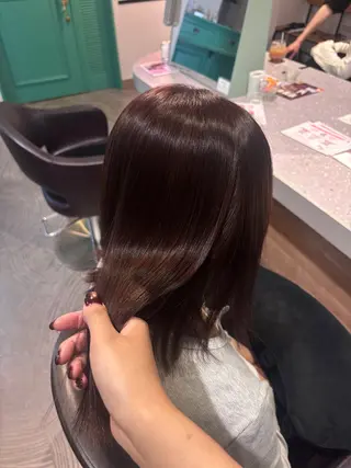 ミディアム 透明感カラー/ 赤み消し🤍ricoのヘアスタイル
