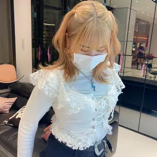 セミロング カラー ヘアアレンジ レイヤーカット🪽 カネコミユのヘアスタイル