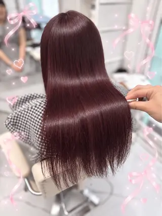 ロング カラー 透明感カラー🤎 静岡/💖ヘアセットのヘアスタイル