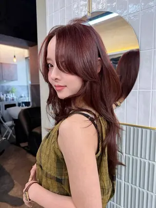 ミディアム カラー ヘアアレンジ 🫧透明感カラー/ Wカラー🫧namiのヘアスタイル