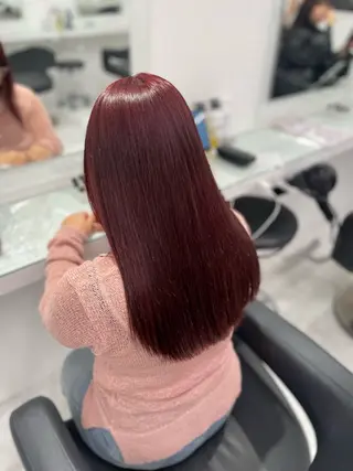 セミロング カラー トレンド暖色ヘア🍒 miu🍒のヘアスタイル