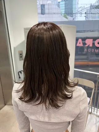 ミディアム カラー なりた るいのヘアスタイル