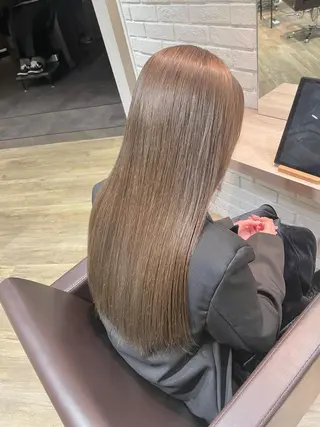 ロング 前田 菜奈子のヘアスタイル