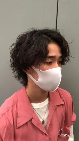 セミロング カラー パーマ ヘアアレンジ メンズ メンズ特化美容師 aiの眉毛・アイブロウイメージ