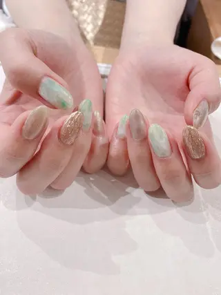 ミディアム JNA認定講師🌸 RIEのネイルデザイン