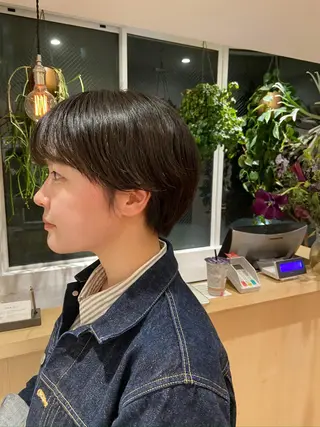 ミディアム カラー 白髪ぼかし/ショート /ミニボブだいじのヘアスタイル