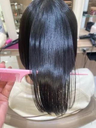 ミディアム パーマ 韓国ヘアメイク🎀/ 縮毛矯正✨山本媛香のヘアスタイル