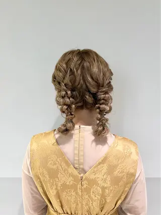 ミディアム カラー ヘアアレンジ 似合わせレイヤー/ 美髪縮毛矯正/ミナエのヘアスタイル
