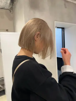 ショート カラー ブリーチ特化🌻 ショート/akaneのヘアスタイル