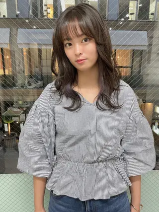 セミロング カラー 髪質改善will hairdesignのヘアスタイル