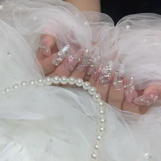 ネイル Blue daisy RIN🎀のネイルデザイン