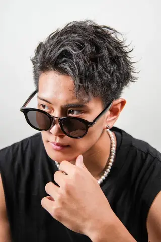 ミディアム メンズ パーマ メンズ特化パーマ& カラー🔥浅野士稀のヘアスタイル