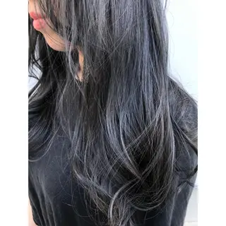 ロング カラー パーソナルカラー診断 できます 木曽 主博のヘアスタイル