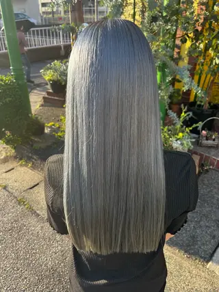 ロング カラー 大坪 拓斗のヘアスタイル