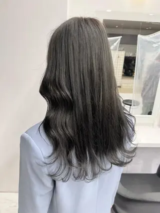 セミロング カラー パーマ ヘアアレンジ メンズ キッズ ネイル マツエク・マツパ アイブロウ 上品＆韓国風 🥀海心🥀のヘアスタイル