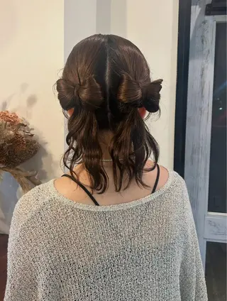 ロング ヘアアレンジ Hanon 掛水　美桜のヘアスタイル