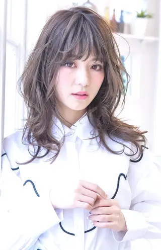 ミディアム カラー 中田 敏明のヘアスタイル