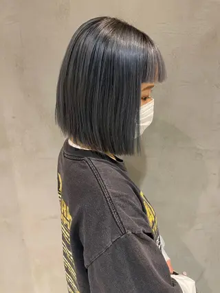 ショート 🐩透明感ミルクティ ーピンクニイナ🐩のヘアスタイル