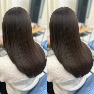 カラー 髪質改善🩵縮毛矯正 代々木/木下のヘアスタイル