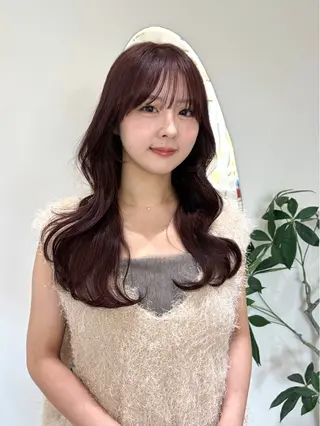 セミロング カラー nakahara madokaのヘアスタイル