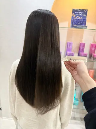 ロング ゆうな/レイヤー/ ラベンダー/髪質改善のヘアスタイル