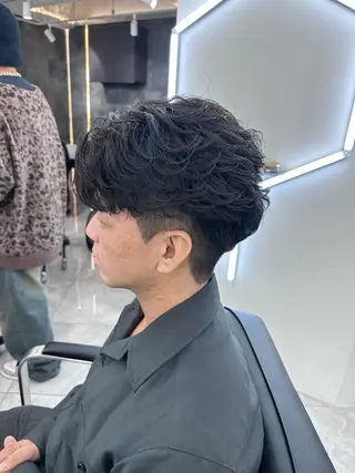 パーマ メンズ 💎メンズカット ／フェザー／細野💎のヘアスタイル