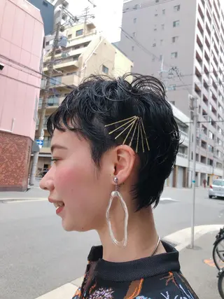 ショート コクブ アキヨのヘアスタイル