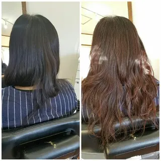 ロング カラー 大山 雅矢のヘアスタイル