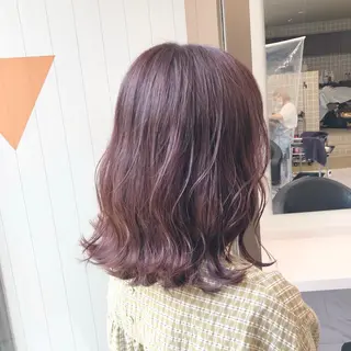 セミロング カラー パーマ ヘアアレンジ メンズ キッズ ネイル マツエク・マツパ 上品＆韓国風 🥀海心🥀のヘアスタイル
