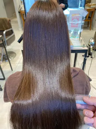 ロング 美髪矯正透明感カラー 江川 和輝のヘアスタイル