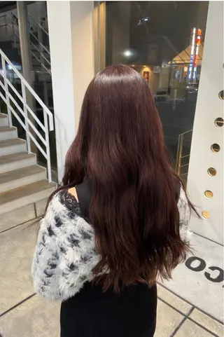 ロング カラー MINENO🌼 ブリーチ⭐️カットのヘアスタイル