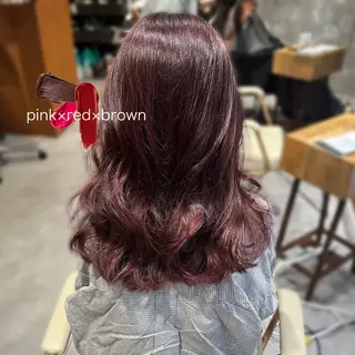 セミロング 小林 夢羽のヘアスタイル