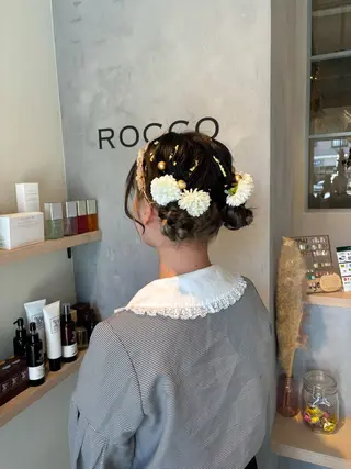 ヘアアレンジ ROCCOeast りんな/ハイトーン♡のヘアスタイル